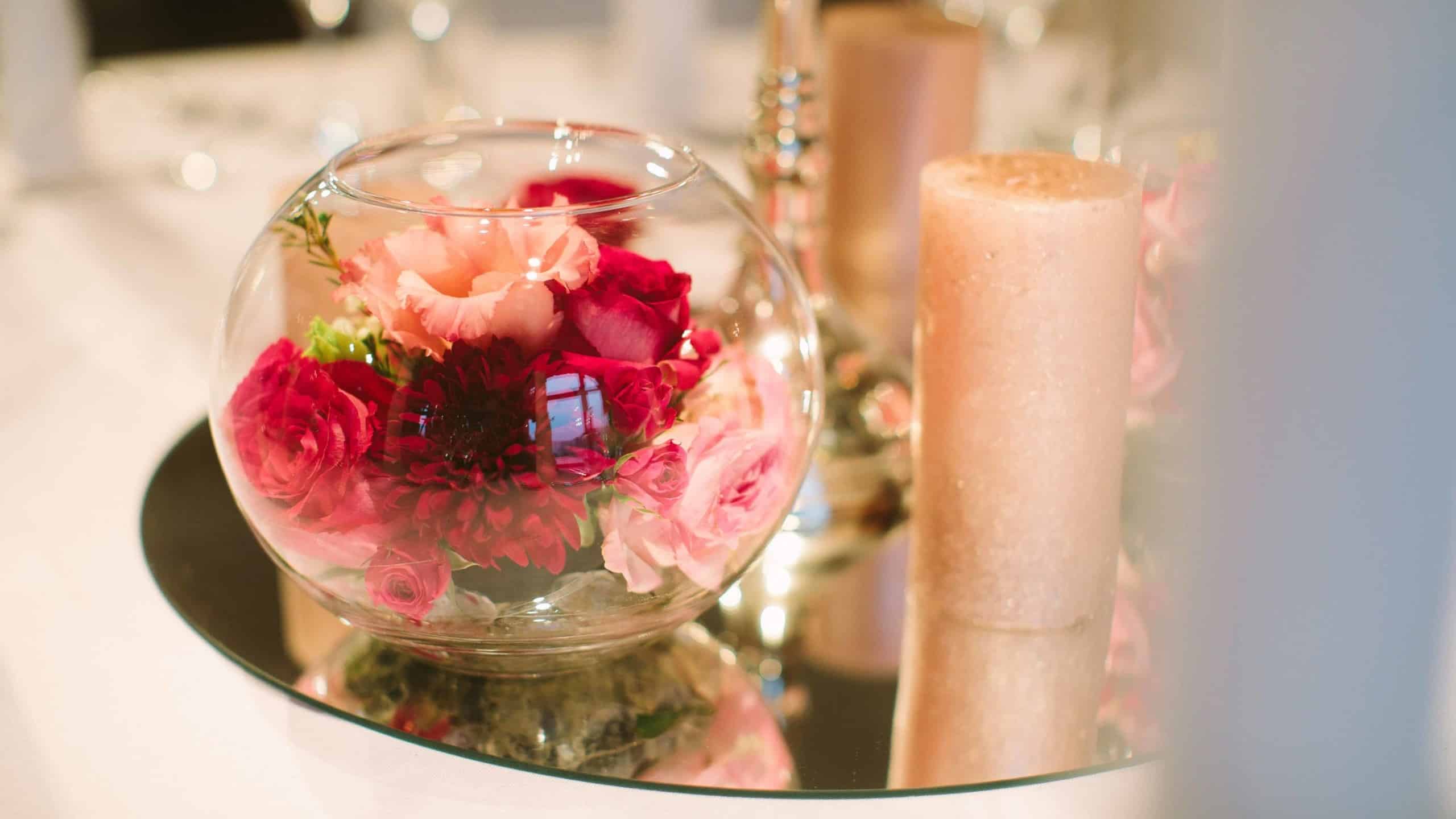 Dekopaket Elegant Basic auf Hochzeitstisch