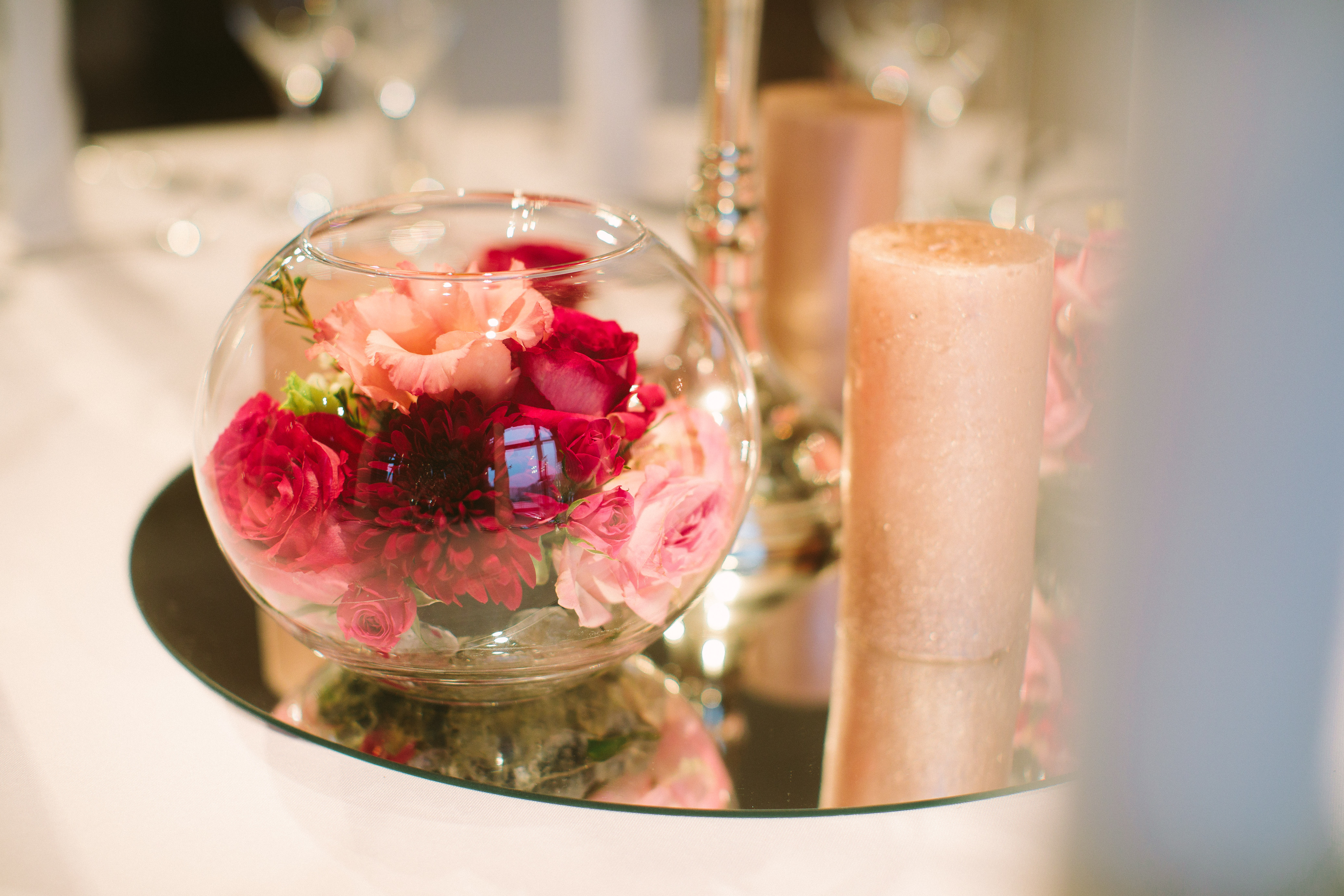 Dekopaket Elegant Basic auf Hochzeitstisch
