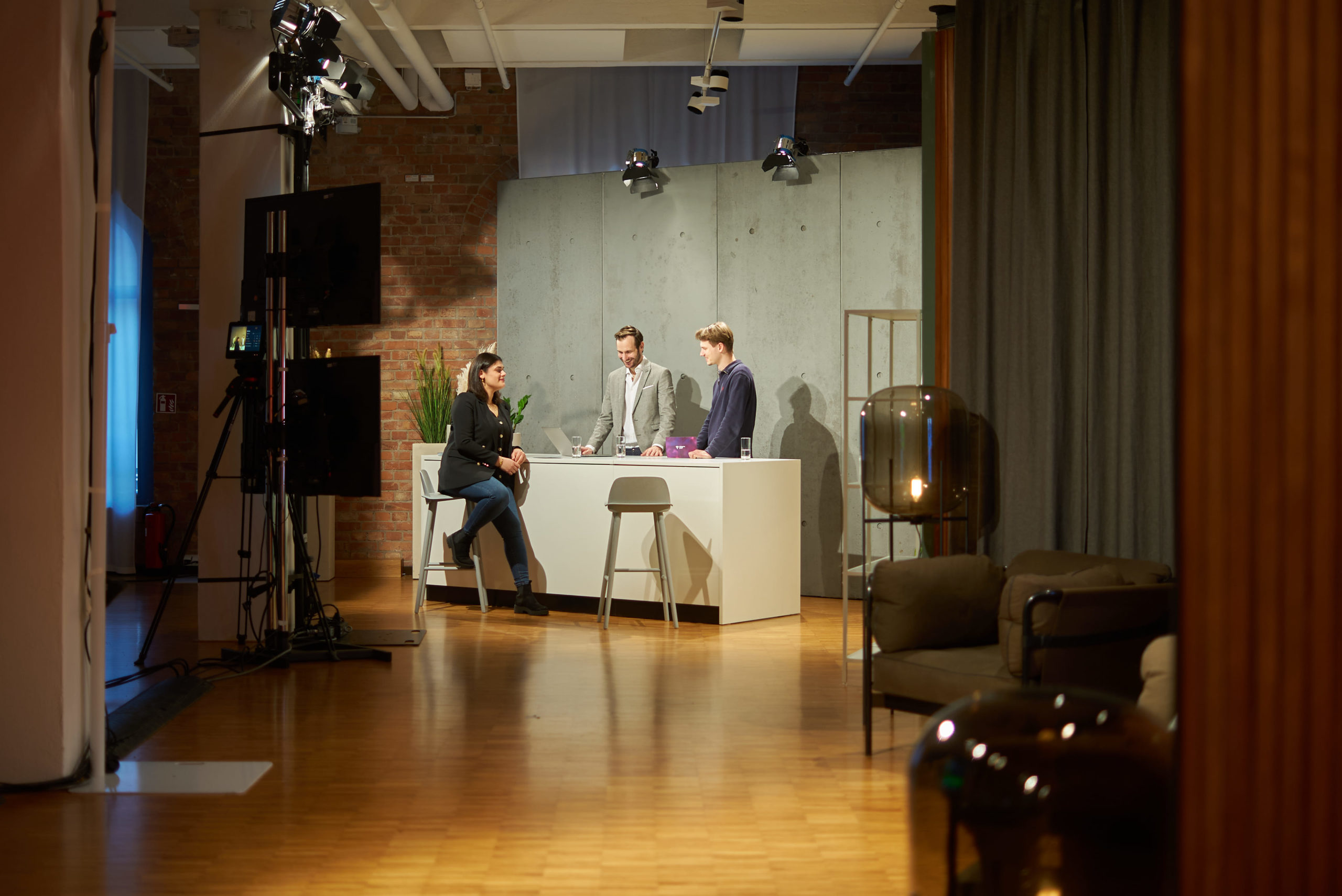 Streamingstudio für hybride Events im Spreespeicher